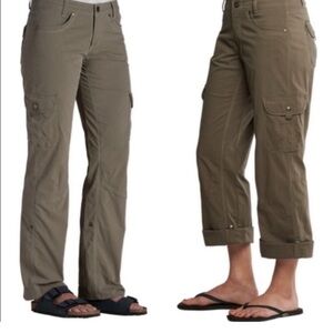 KÜHL Women’s Convertible Cargo Pants Size 6 Roll-Up Outdoor Hiking Travel